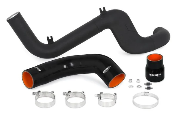 Orurowanie gorącej strony intercoolera Mishimoto Ford Focus RS 2016-2018 Czarne silikony