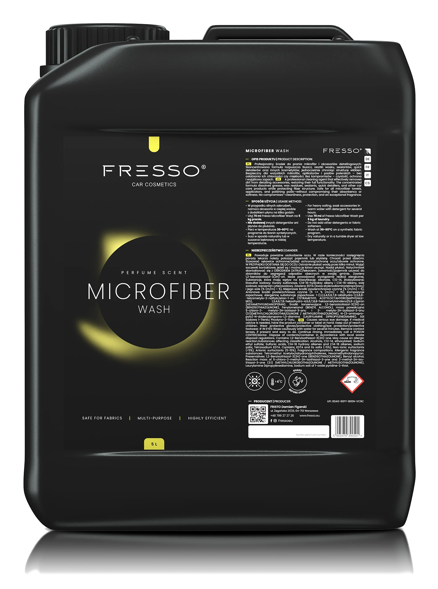 FRESSO Microfiber Wash - Płyn do prania mikrofibr 5L