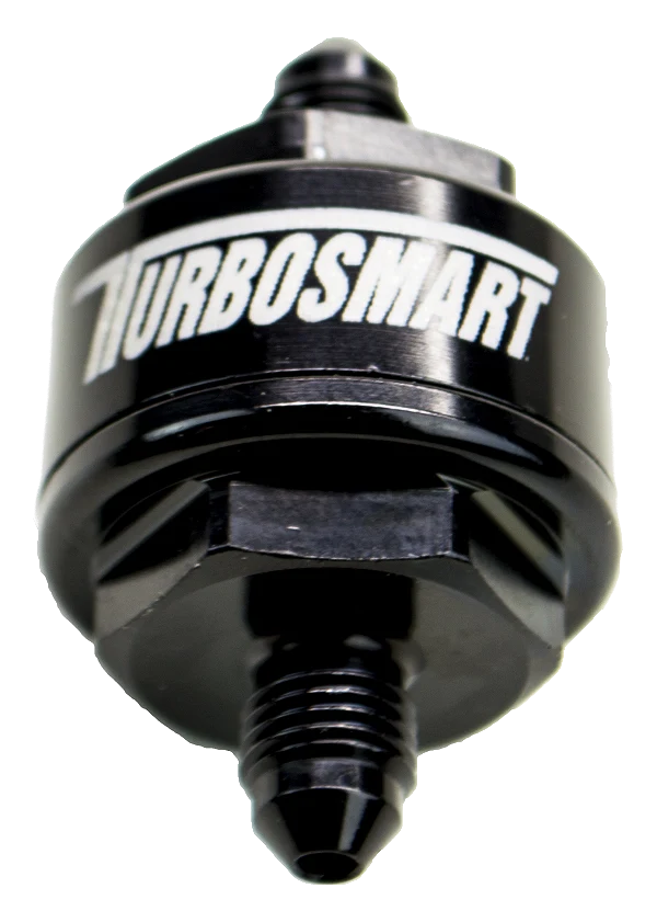Billet Turbo Oil Feed Filter 44um AN-3 - Black