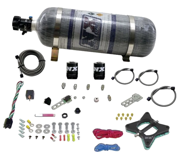 2 Valve Plate System With 10Lb Composite Bottle for Ford Mustang 4.6L (50-150Hp) Nitrous Express NX 20946-12