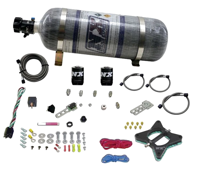 2 Valve Plate System With 10Lb Composite Bottle for Ford Mustang 4.6L (50-150Hp) Nitrous Express NX 20946-12