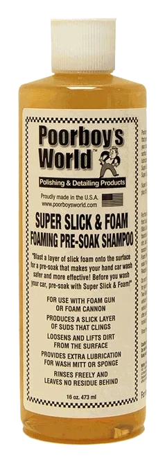 POORBOY'S WORLD Super Slick & Foam piana aktywa mycie wstępne 473ml