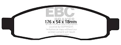 DP61698 Klocki hamulcowe GREENSTUFF EBC Brakes Infiniti QX56 Nissan Armada Titan
