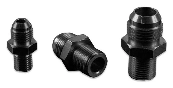 AN6 1/4 NPT Nypel adapter męsko męski Czarny