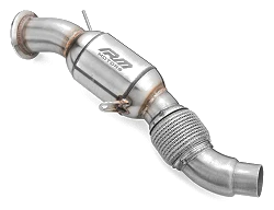Downpipe RM Motors do BMW E90 E60 E83 E71 M57N2 z Katalizatorem Euro 3 100 CPSI