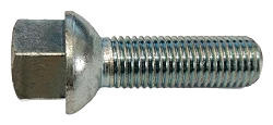 Śruby do kół i felg M12x1.50 60mm kula ocynkowane  - M12-1.50-60-K