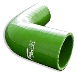 Silikonowe kolanko redukcyjne 90' 76/80mm Zielony - 009076/80-G