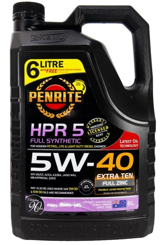 Olej silnikowy Penrite HPR 5 5W40 Full Synthetic 6L