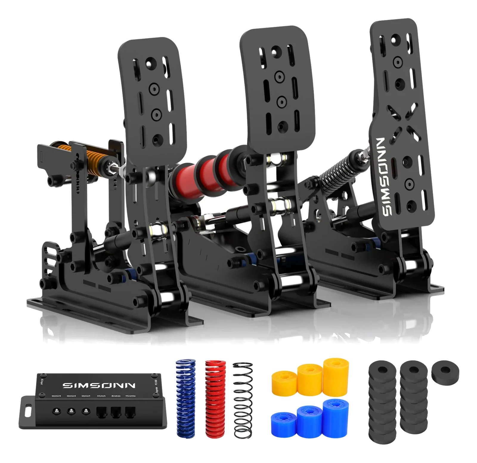 Pedalbox Pedały SIMSONN Plus X Racing Simracing Symulator - Czarny - PLUS X