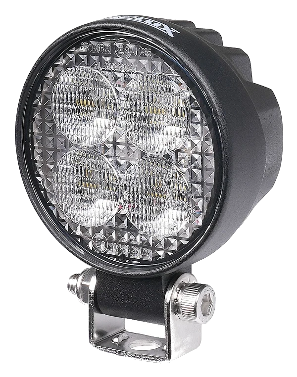 Lampa Robocza Okrągła LED Purelux Terrain Black Mini Round 7cm 12W Szeroki Strumień