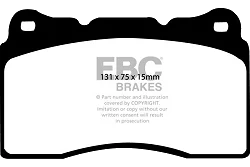 DP81210.15SR21 Sportowe klocki hamulcowe Sintered SR21™ EBC Brakes Chevrolet Camaro Corvette Dodge Viper Ford GT Mustang Shelby - DP81210.15SR21