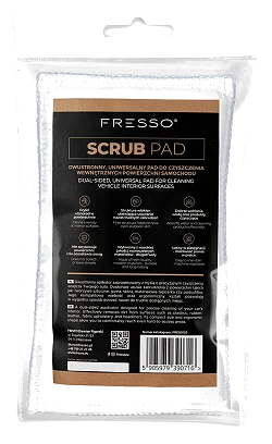 Fresso Scrub Pad uniwersalny pad do czyszczenia wnętrza samochodu plastiku gumy skóry i tapicerki