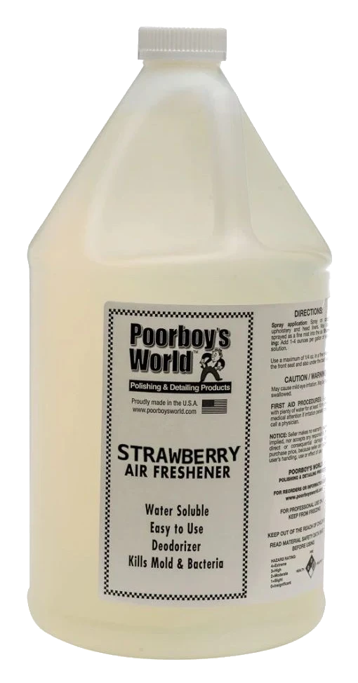 POORBOY'S WORLD Air Freshener - Strawberry zapach do auta odświeżacz powietrza o zapachu truskawkowym 3784ml