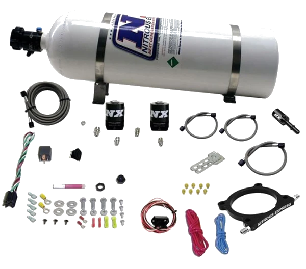 Plate High Output System 50-250Hp with 15Lb Bottle for Ford Coyote 5.0L / Godzilla 7.3L Nitrous Express NX 20951-15