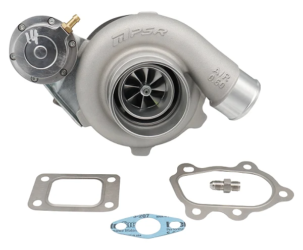 Turbosprężarka Pulsar PSR 2860 Gen2 475HP .64 T25 Wlot 5-Bolt Wylot IWG Billet Aktuator 11.6PSI Łożyska kulkowe