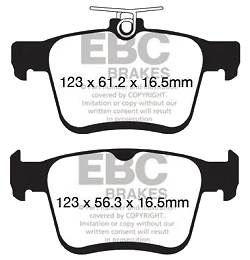 DPX2153 Klocki hamulcowe ULTIMAX2 EBC Brakes Audi A3 8V A3 8Y A3 quattro 8V A3 Cabriolet 8V A3 Cabriolet quattro 8V Q2 Q2 quattro TT 8S TT quattro 8S Seat Ateca Leon 5F Skoda Karoq Superb 3V
