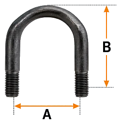 Winters Zestaw obejm typu U cybant U-bolt 6999