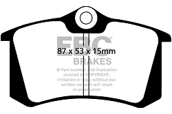 DP680 Klocki hamulcowe ULTIMAX2 EBC Brakes Audi Allroad Quattro A1 A2 A3 A4 B5 B6 B7 A6 S3 S4 TT Citroen C2 C3 C4 DS3 DS4 Ford Galaxy Nissan Note Peugeot 207 208 306 307 308 405 1007 2008 Re
