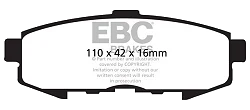 DP1733 Klocki hamulcowe ULTIMAX2 EBC Brakes Mazda MPV