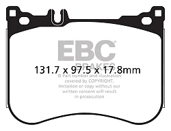 DP42178R Klocki hamulcowe YELLOWSTUFF EBC Brakes Mercedes-Benz CLS Coupe C257 CLS53 AMG 4Matic Mercedes-Benz CLS53 AMG C257 E53 AMG W213 S450 W222 S550 W222 S550e W222 S560 W222 S560 Maybach