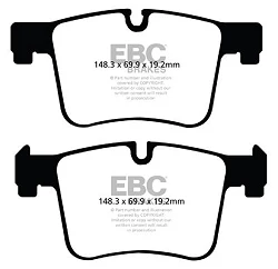 DP42105R Klocki hamulcowe YELLOWSTUFF EBC Brakes BMW 1 Series F20 F21 xDrive 2 Series F22 F23 xDrive 3 Series F30 F31 F34 xDrive 4 Series F32 F33 F36 xDrive X3 F25 X4 F26 228 230 320 328 330