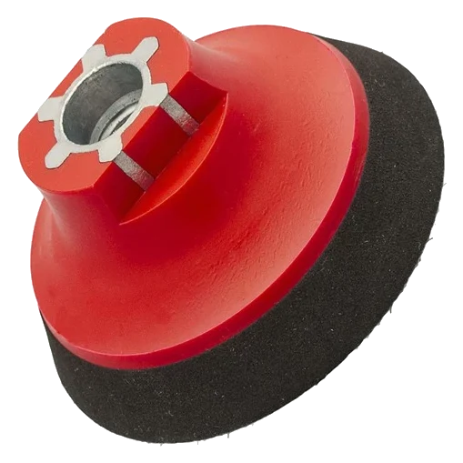 FLEXIPADS 75mm M14 x 2 Talerz mocujący SOFT czerwony