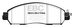 DPX2310 Klocki hamulcowe ULTIMAX2 EBC Brakes Nissan Leaf Nissan COMMERCIAL NP300 Navara D23 Renault COMMERCIAL Alaskan