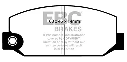DP319 Klocki hamulcowe ULTIMAX2 EBC Brakes Subaru COMMERCIAL 284/MV/Shifter