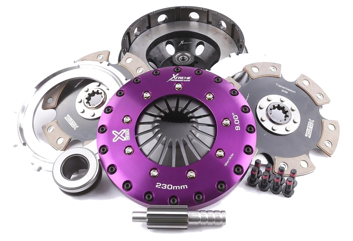 Twin Plate Clutch Kit 230mm Xtreme Clutch for Toyota JZ BMW 10T 1-3/8" 35mm