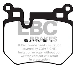DP41996R Klocki hamulcowe YELLOWSTUFF EBC Brakes BMW 1 Series E82 Coupe 135 1 Series E88 Convertible 135 BMW 135