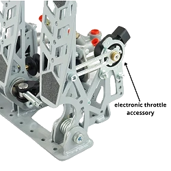 Pedalbox Drifting & Rally Mocowany do Podłogi z Podparciem Stopy RacingPedalBoxes – Szary