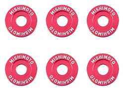 Ozdobne śrubki i podkładki Mishimoto Fender Washer Kit małe czerwone