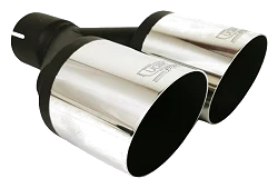 Uniwersalna końcówka tłumika okrągła 100mm długość 200mm średnica montażowa 50mm - N2-101*/50
