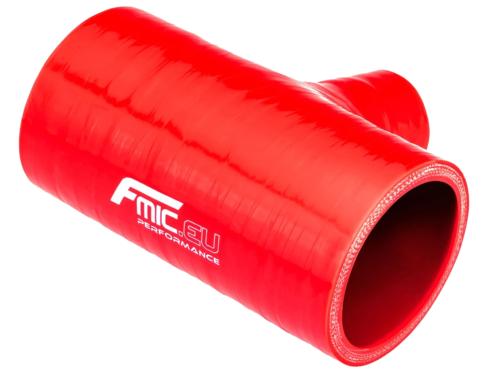 Trójnik silikonowy T-Piece 45/32mm Czerwony