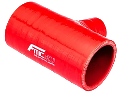 Trójnik silikonowy T-Piece 45/32mm Czerwony