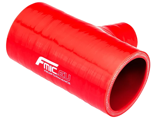 Trójnik silikonowy T-Piece 70/32mm Czerwony