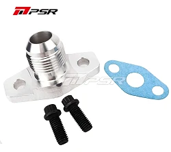 Pulsar PSR Oil Drain Flange Kits for Small Frame Turbos with 10AN Thread