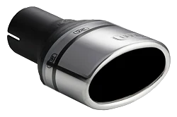 Uniwersalna końcówka tłumika owalna 120×80mm długość 80mm średnica montażowa 45mm - N1-28K/45