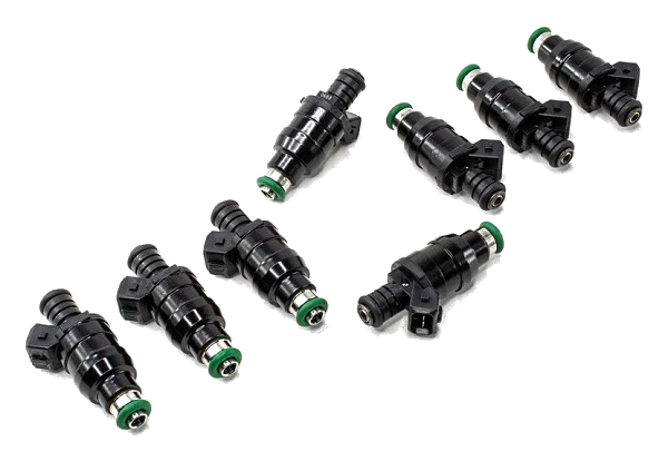 Zestaw wtryskiwaczy DeatschWerks uniwersalne nisko ohmowe 14mm 8szt 1000cc/min