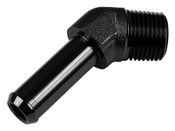 Łącznik 45' 1/2 NPT na króciec 5/8" Czarny