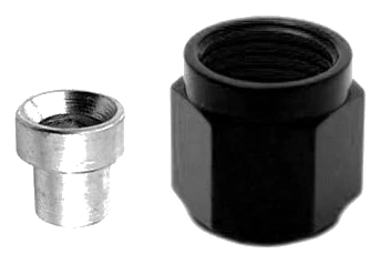 AN3 B-Nut and Sleeve Black Nitrous Express NX 80090BLK