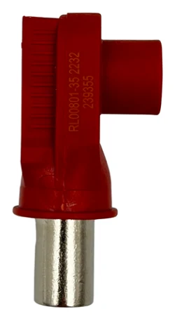 Ecumaster Złącze RL00801-35RE; 8.0MM; RADLOK-35MM; czerwony