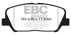 DP42172R Klocki hamulcowe YELLOWSTUFF EBC Brakes Hyundai Veloster KIA Optima TF Hyundai KIA Forte Forte Koup Cee'd ED i30 GD Cee'd JD ProCee'd JD Veloster