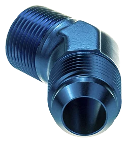 AN6 - 1/2 NPT 45' Nypel adapter męsko-męski JIC - NPT Niebieski