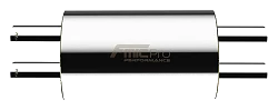 Tłumik przelotowy owalny FMIC.Pro 425mm 63/63mm