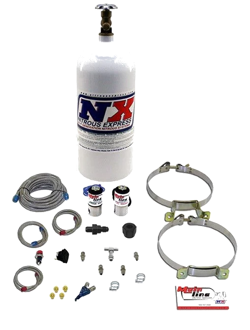 Zestaw mokry nitro NOS Nitrous Express NX ML2000 Mainline EFI z jedną dyszą i butlą 10lbs (4.5kg)