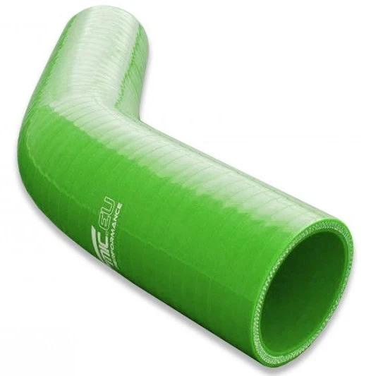 Silikonowe kolanko redukcyjne 45' 80/102mm Zielony - 004580/102-G