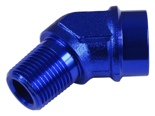 1/8 NPT 45' Nypel adapter żeńsko-męski Niebieski