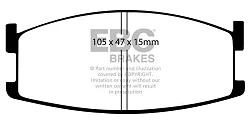 DP327 Klocki hamulcowe ULTIMAX2 EBC Brakes Mazda 626 Montrose Capella