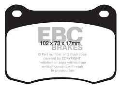 DP41820R Klocki hamulcowe YELLOWSTUFF EBC Brakes Lexus IS-F 5.0 2007-